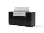 NewAge Outdoor Kitchens Outdoor Grill Island Aluminum 5-Piece Cabinet Set with Sink, 1 Door, Grill Cabinet, Performance Grill and Stainless Steel Countertop - (Liquid Propane) | Garage Giant 