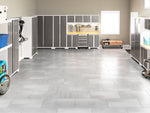 NewAge Garage Flooring Stone Composite LVT 600 sq. ft. Flooring Kit - Frost Grey 