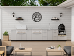 NewAge Outdoor Kitchens Classic Series 4-Piece Griddle Island · 304 Stainless Steel · SS Door · Platinum Griddle 