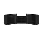 NewAge Outdoor Kitchens Aluminum 5-Piece Cabinet Set with 2-Door, Bar, Grill and Corner Cabinets-67659-Garage Giant 