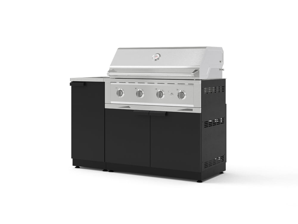 NewAge Outdoor Kitchens Outdoor Grill Island Stainless-Steel 3-Piece Cabinet Set with Sink, Grill Cabinet, and Performance Grill | 76314