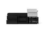 NewAge Outdoor Kitchens Aluminum 5-Piece Cabinet Set With 3 Drawer, Bar, Grill Cabinet, Platinum Grill and Countertop-73306-Garage Giant 