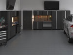 NewAge Garage Flooring Diamond Pattern Polypropylene Garage Flooring Tiles 600 sq. ft. Flooring Bundle - Grey-12566-Garage Giant 