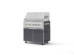 NewAge Outdoor Kitchens Aluminum 2-Piece Cabinet Set with Casters, Grill Cabinet and Platinum Grill-72940-Garage Giant 