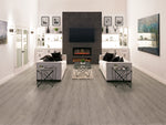 NewAge Garage Flooring Stone Composite LVP Flooring 5mm 900 sq. ft. Flooring Bundle - Grey Oak 