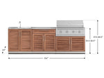 NewAge Outdoor Kitchens Stainless Steel 5-Piece Cabinet Set with Sink, 2-Door with Drawer, Grill Cabinet, Performance Grill and Countertop-71134-Garage Giant 
