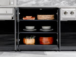NewAge Outdoor Kitchens Aluminum 7-Piece Cabinet Set with 2 Door, Bar, Corner, Grill Cabinet, Platinum Grill, and Countertops 