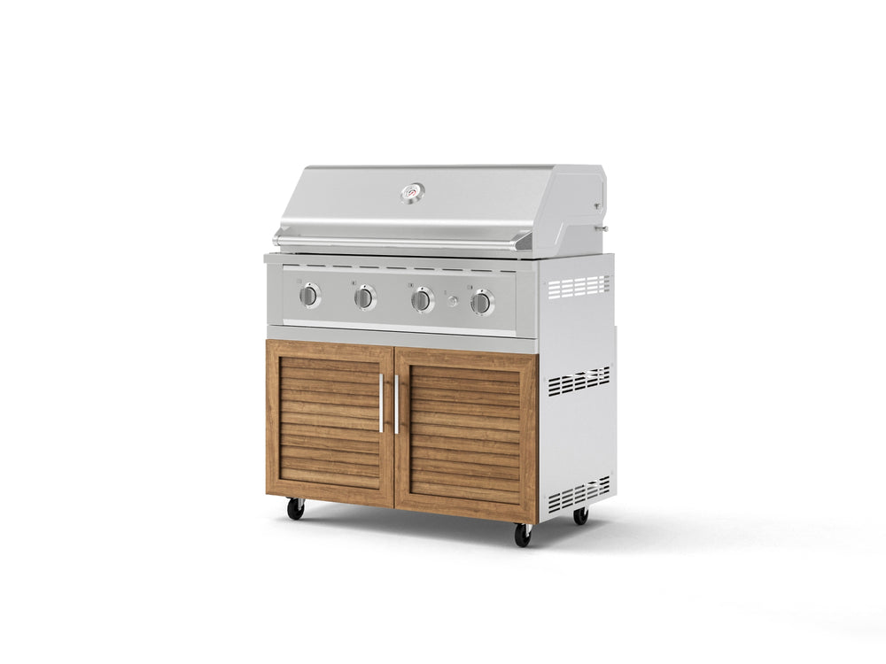 NewAge Outdoor Kitchens Stainless Steel 2-Piece Cabinet set with Grill Cabinet and Performance Grill-72959-Garage Giant
