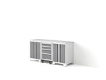 NewAge Garage Cabinets Bold XL Series 4PC Garage Cabinetry Set, 20-24 Gauge Steel, Fully Welded, 72" W x 18" D x 35.75" H-64583-Garage Giant 