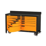 Swivel Storage Solutions Rolling Workbench With Drawers, 12-Drawer, 60-Inch-PRO603512-Garage Giant 