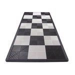 Swisstrax MAT-RPM-BRDR200, Ribtrax Pro One Car Garage Floor Mat (Jet Black  / Slate Grey)