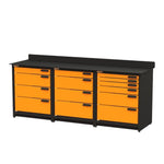 Swivel Storage Solutions Workbench With Drawers, 3-Piece-PB3803612-Garage Giant 