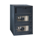 Hollon Double Door Depository Safe-FDD-3020CC-Dual Dial Locks-30" X 20" X 20"-Garage Giant 