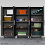 Ulti-MATE Garage Cabinets Tall Cabinets 3-Piece-UG22630G-Graphite Grey-Garage Giant 