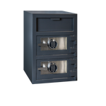 Hollon Double Door Depository Safe-FDD-3020CC-Dual Dial Locks-30" X 20" X 20"-Garage Giant 