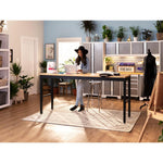 Newage Products Pro 3.0 Series 84" Adjustable Workbench-55216-Black-Bamboo Worktop-Garage Giant 