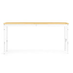 Newage Products Pro 3.0 Series 84" Adjustable Workbench-55218-White-Bamboo Worktop-Garage Giant 