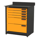 Swivel Storage Solutions Workbench With Drawers, 6-Drawer Modular Base Inline Storage Unit-PRO803606-Garage Giant 