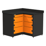 Swivel Storage Solutions Corner Workbench With Drawers-PRO813604-Garage Giant 