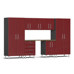 Ulti-MATE Garage Cabinets 8-Piece Set-UG22082R-Ruby Red-Garage Giant 