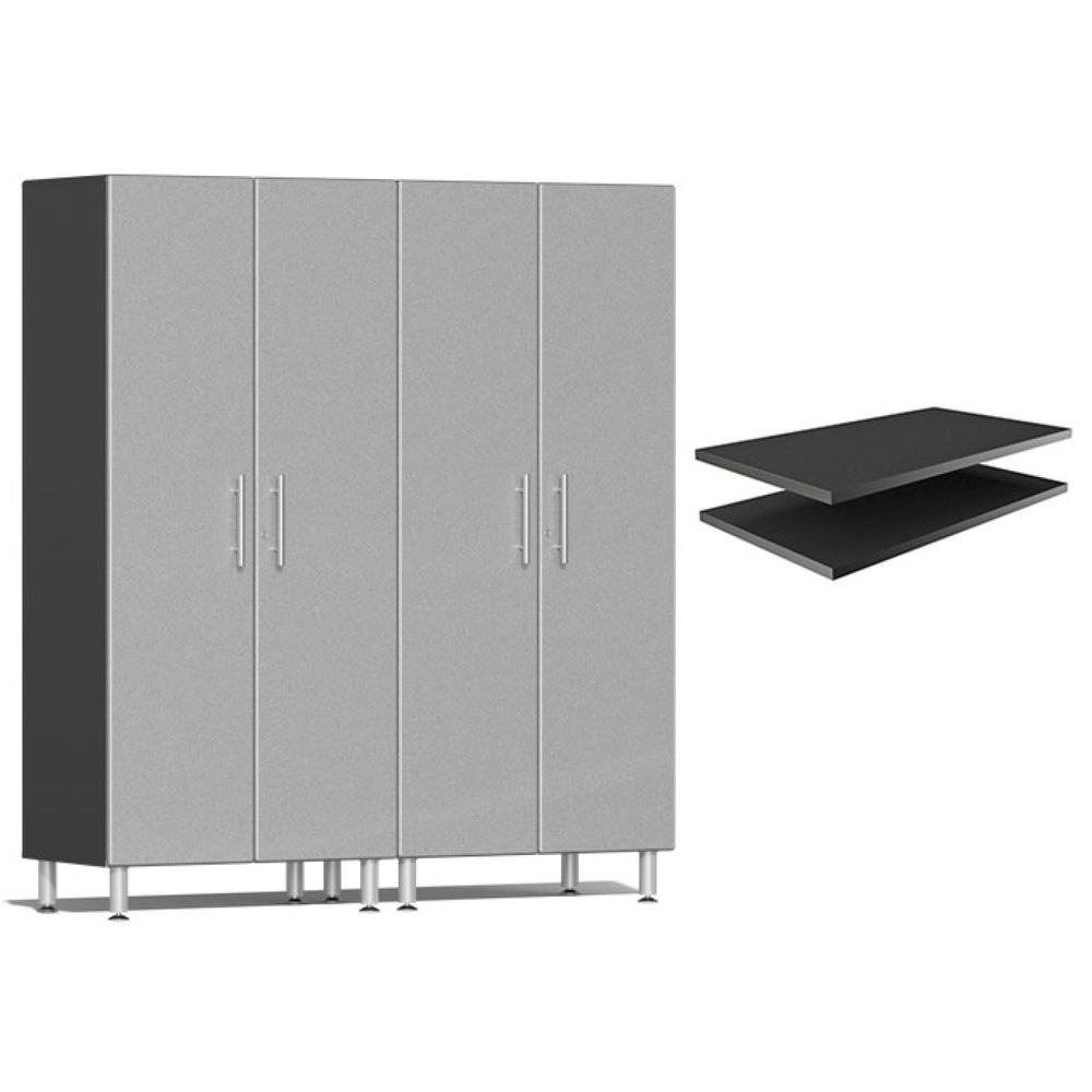 Ulti-MATE Garage Cabinets Tall Cabinets 3-Piece With Extra Shelves-UG22624S-Stardust Silver-Garage Giant