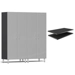 Ulti-MATE Garage Cabinets Tall Cabinets 3-Piece With Extra Shelves-UG22624S-Stardust Silver-Garage Giant 
