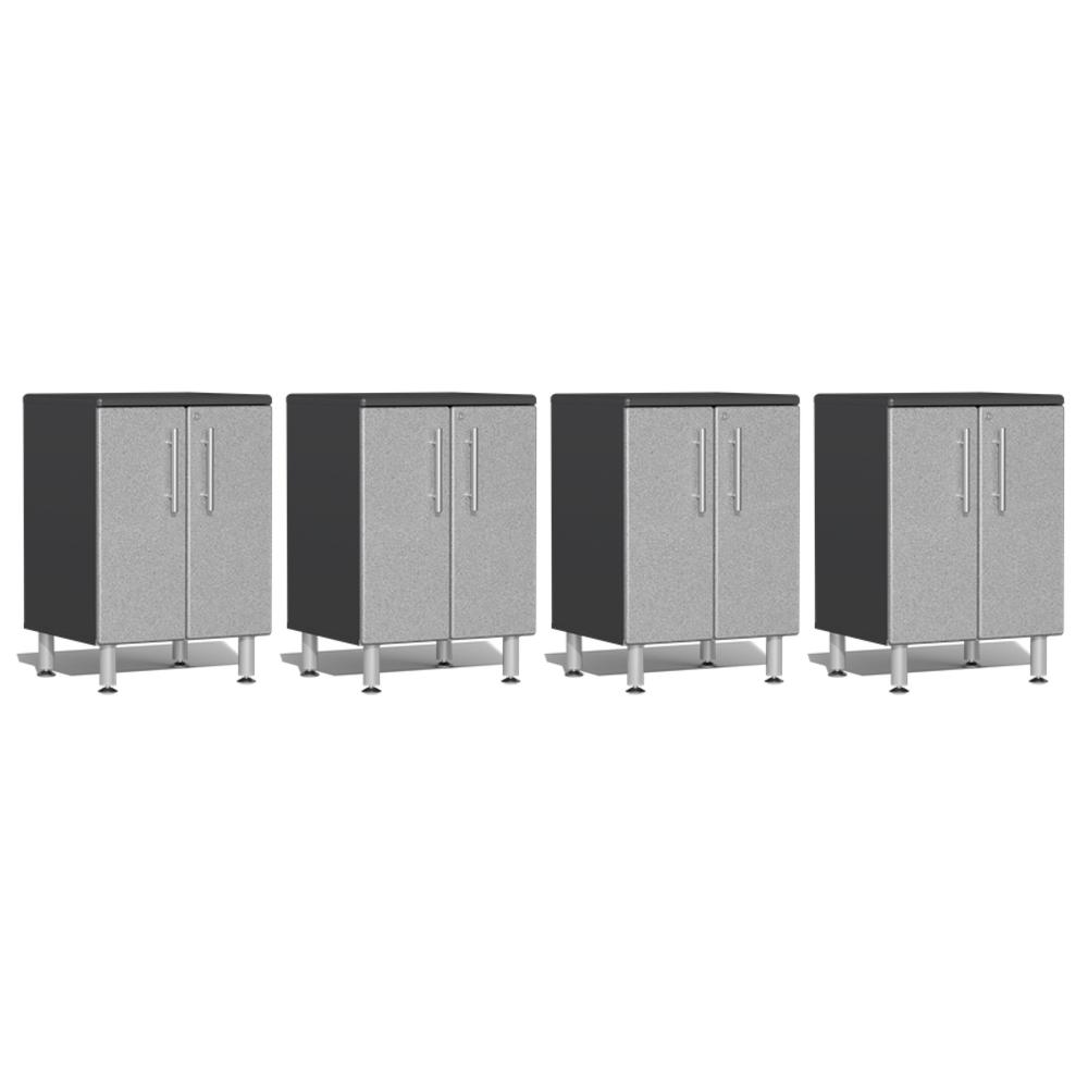 Ulti-MATE Garage Cabinets 4-Piece 2-Door Base Cabinet Set-UG27040S-Stardust Silver-Garage Giant