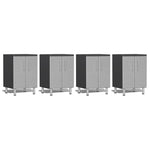 Ulti-MATE Garage Cabinets 4-Piece 2-Door Base Cabinet Set-UG27040S-Stardust Silver-Garage Giant 