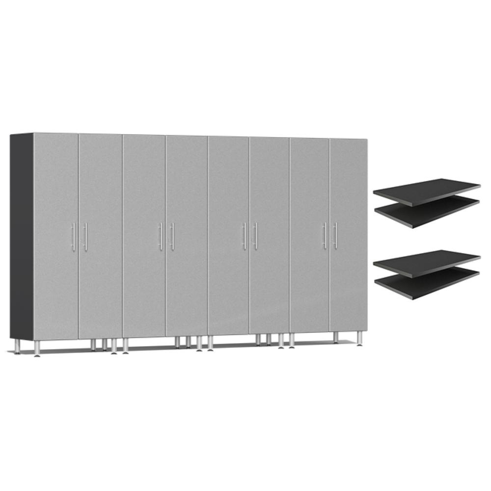Ulti-MATE Garage Cabinets Tall Cabinets 4-Piece With Extra Shelves-UG22644S-Stardust Silver-Garage Giant