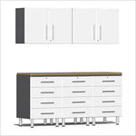 Ulti-MATE Garage Workbench With Drawers, 6-Piece With Extra-Wide Garage Wall Cabinets-UG20262G-Graphite Grey-Garage Giant 