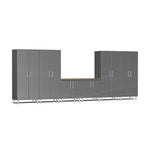 Ulti-MATE Garage Cabinets 7-Piece Set With 4X Tall Cabinets, 2X Extra-Wide Base Cabinets-UG29072G-Graphite Grey-Garage Giant 