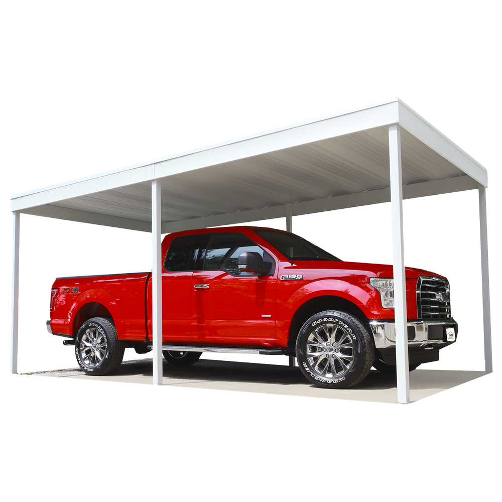 Arrow Freestanding Carport/Patio Cover In Eggshell Garage Giant