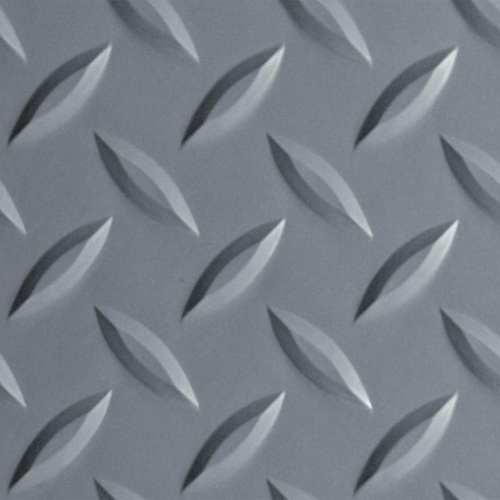 G-Floor Diamond Garage Floor Mat-GF75DT717SG-Slate Grey-7.5' x 17'-Garage Giant