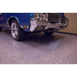 G-Floor Ribbed Roll-Out Vinyl Clear Floor Protector-GF55RB717CC-7.5' x 17'-Garage Giant 