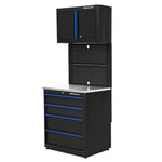 Montezuma 3-Piece Garage Cabinet Workstation – Set 4-BKMZBWD-Garage Giant 