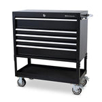 Montezuma 30" x 15" Steel Triangle Tool Box And 30" 5-Drawer Utility Cart Combo-ME300B/BK3005UC-Garage Giant 