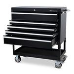 Montezuma 30" x 15" Steel Triangle Tool Box And 30" 5-Drawer Utility Cart Combo-ME300B/BK3005UC-Garage Giant 
