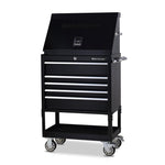Montezuma 30" x 15" Steel Triangle Tool Box And 30" 5-Drawer Utility Cart Combo-ME300B/BK3005UC-Garage Giant 