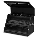 Montezuma 30" x 19" Steel Triangle Tool Box In Black-LA400B-Garage Giant 