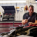 Montezuma 30" x 19" Steel Triangle Tool Box In Black-LA400B-Garage Giant 