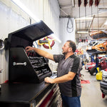 Montezuma 30" x 19" Steel Triangle Tool Box In Black-LA400B-Garage Giant 