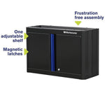 Montezuma 30.5 x 12" 2-Door Garage Wall Cabinet-BKMG30202WC-Garage Giant 