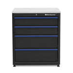 Montezuma 30.5 x 24" 4-Drawer Garage Base Cabinet-BKMG30244BC-Garage Giant 
