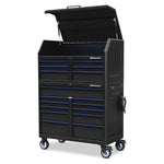 Montezuma 46" x 24" 17-Drawer Steel Tool Chest And Cabinet Combo-BKM4624COMBO-Garage Giant 