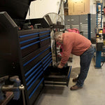 Montezuma 56" x 24" 17-Drawer Steel Tool Chest And Cabinet Combo-BKM5624COMBO-Garage Giant 