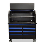 Montezuma 56" x 24" Tool Hutch And 11-Drawer Cabinet Combo-BKM562411TC-H-Garage Giant 