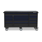 Montezuma 72" x 24" 16-Drawer Steel Tool Cabinet-BKM722416TC-Garage Giant 