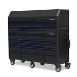 Montezuma 72" x 24" 26-Drawer Steel Tool Chest And Cabinet Combo-BKM7224COMBO-Garage Giant 