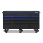 Montezuma 72" x 30" 16-Drawer Steel Tool Cabinet-BKM723016TC-Garage Giant 