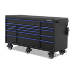 Montezuma 72" x 30" 16-Drawer Steel Tool Cabinet-BKM723016TC-Garage Giant 